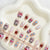 Verspieltes Charakter Press-On Nagelset Brehn
