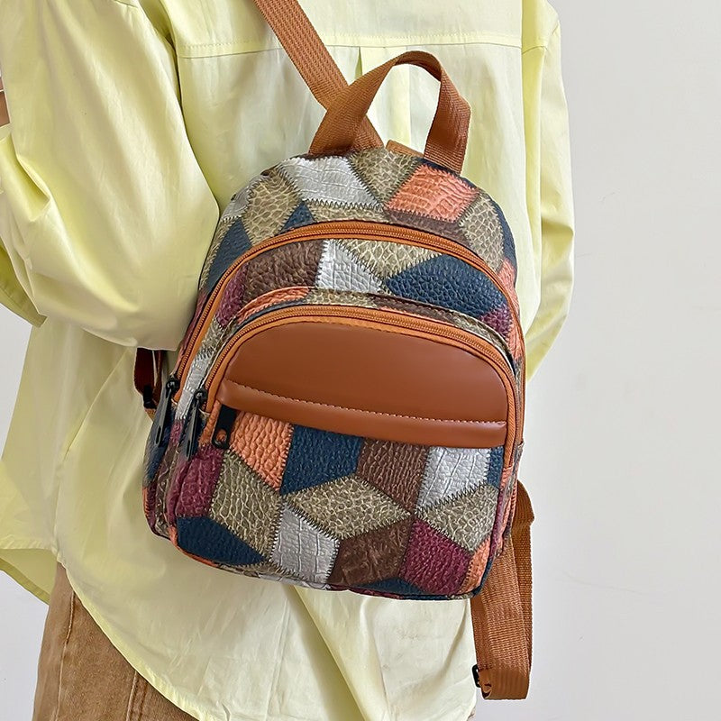Geometrisch gemusterter Mode-Rucksack Brehn