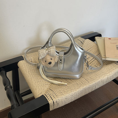 Niedlicher & Eigenwilliger Plüschbär Akzent Handtasche