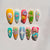 Verspielt Thema Press-On Nagelkunst Set Brehn