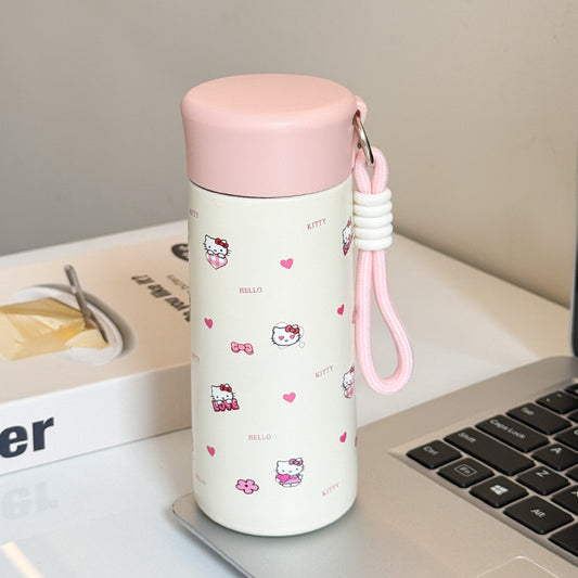 Damen Isoliertrinkflasche mit praktischem Trageband und verspieltem Design Brehn