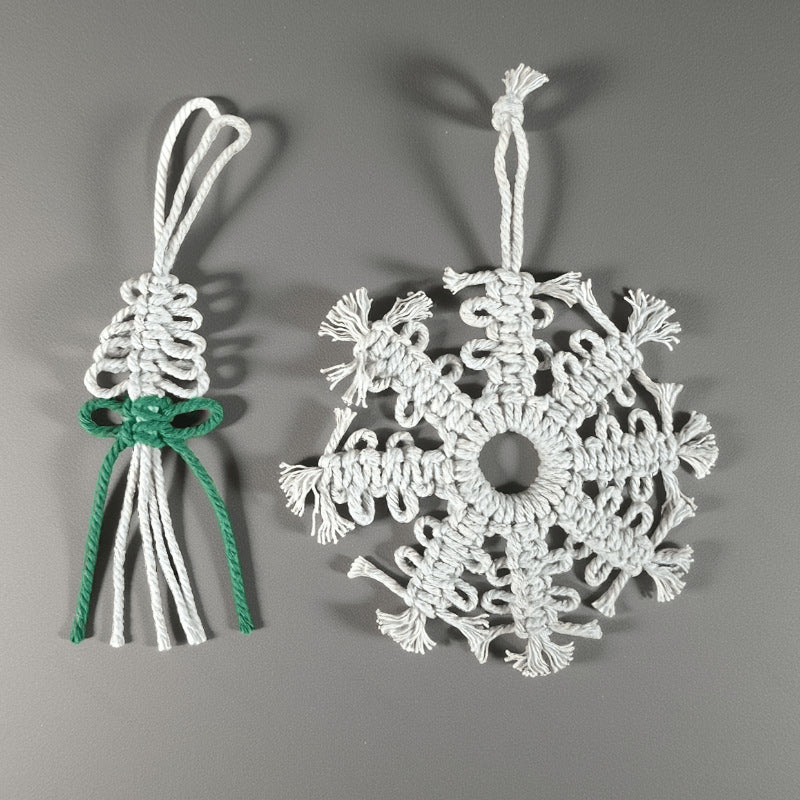 Dekorative Makramee- ornament Brehn