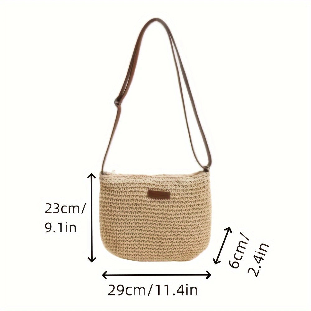 Handtasche Aus Hochwertigem Makramee mit Gepolstertem Schulterrie Brehn