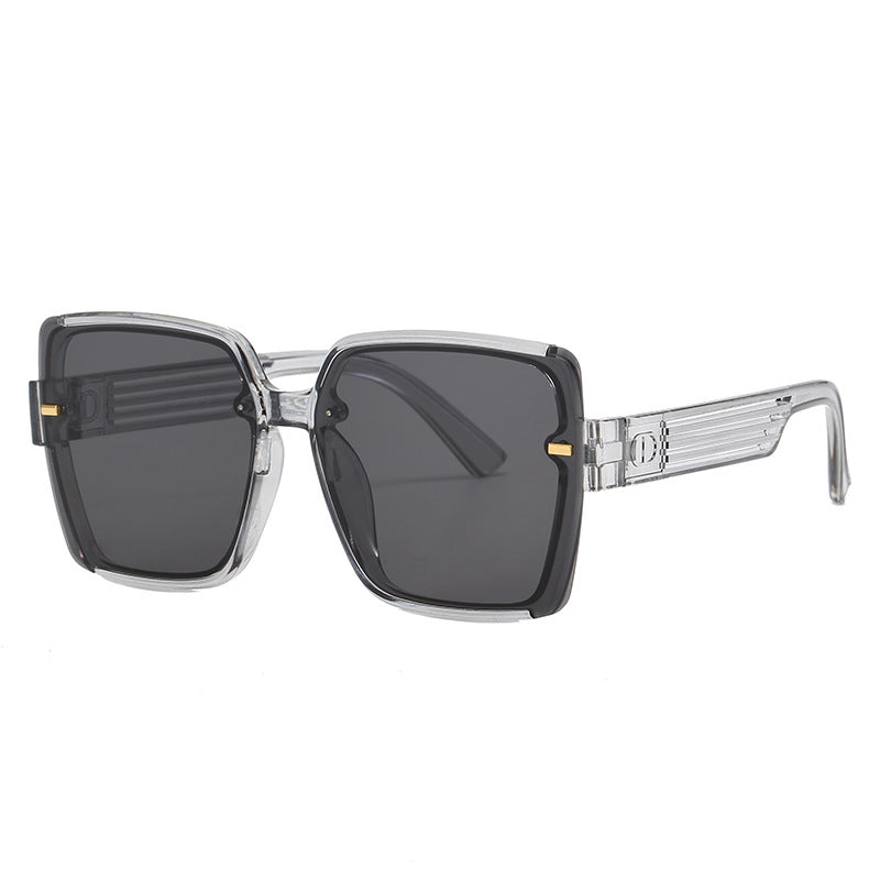 Damen quadratische Sonnenbrille mit trendigem Geometrie-Design Brehn