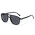 Oversized Farbverlauf Linse Schild Sonnenbrille Brehn