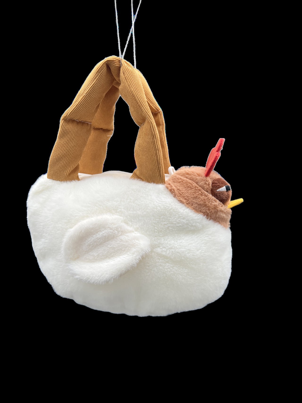 Niedliche Plüsch-Henkeltasche Brehn