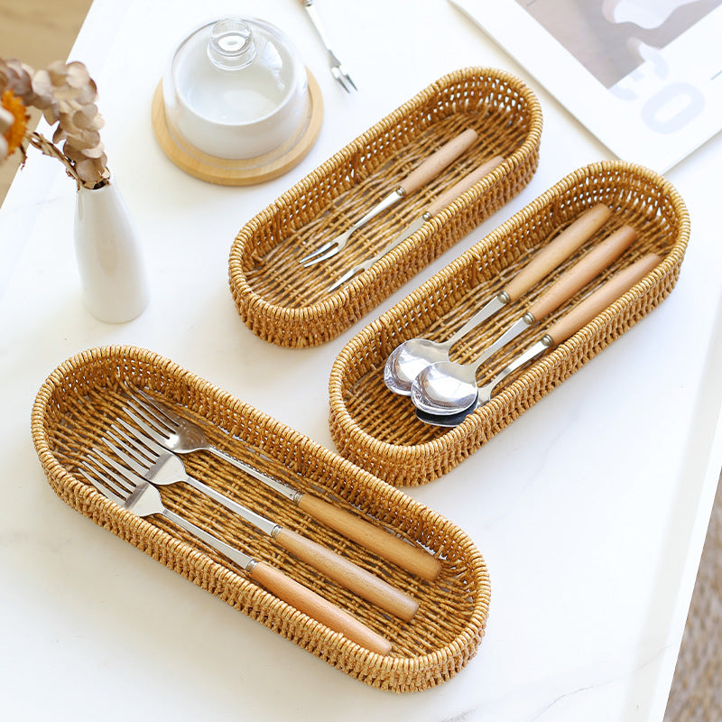Oval Woven Storage Tray Brehn