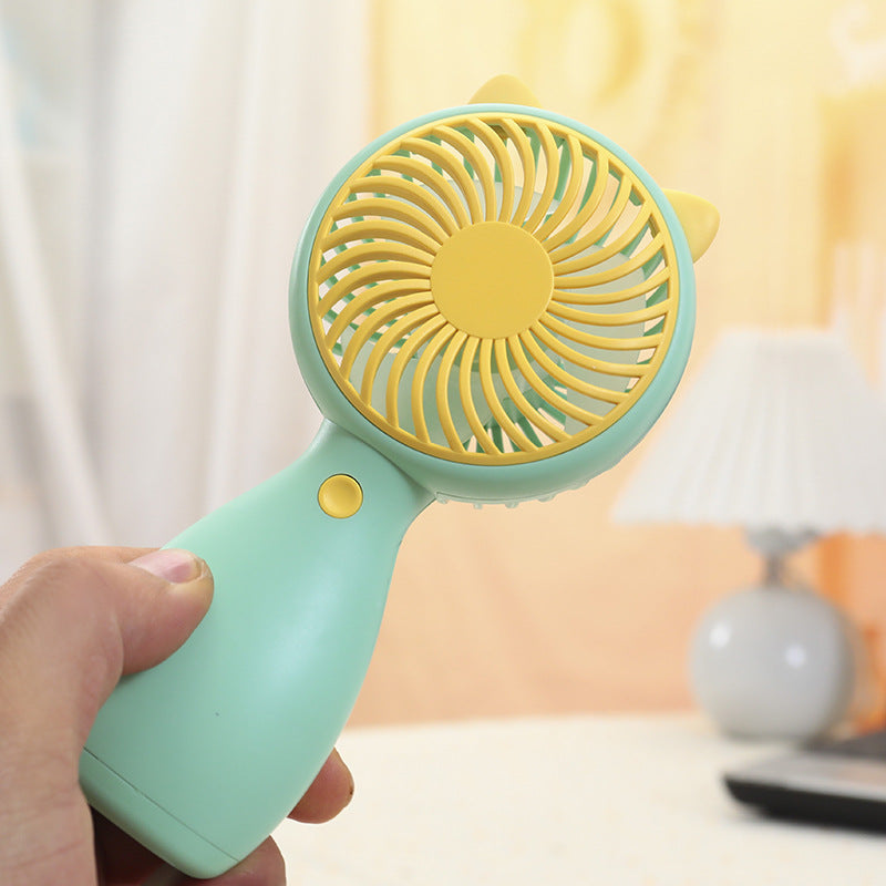 Damen Tragbarer Mini-Lüfter mit Tierohren und USB-Ladefunktion Brehn