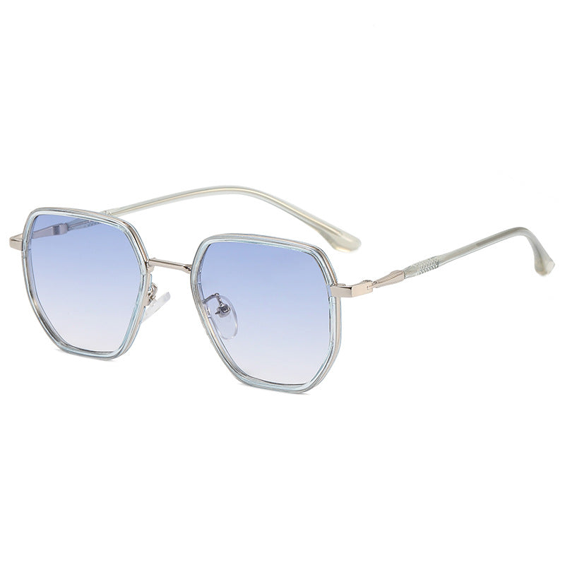 Damen geometrische Sonnenbrille mit elegantem Gläserdesign Brehn