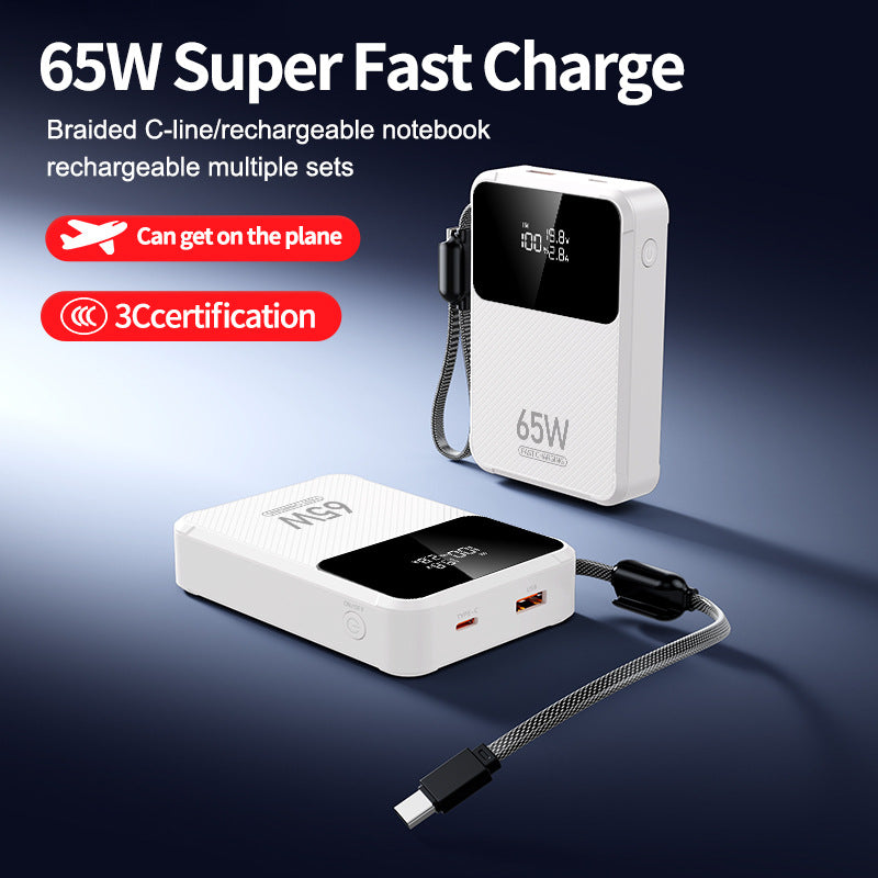 Tragbare Powerbank mit Intelligenter Schnellladefunktion und Digitaler Anzeige Brehn