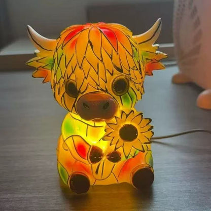 Dekorative Tiernachtlampe im Ochsen-Design Brehn