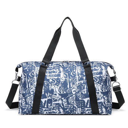 Grafisch gemusterte Sport-Duffel-Tasche Brehn