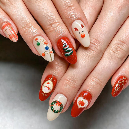 Festliches, Feiertags-Themen Press-On Nagelkunst Set Brehn 1790636426