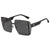 Damen Oversized Sonnenbrille mit stilvollem quadratischem Rahmen Brehn