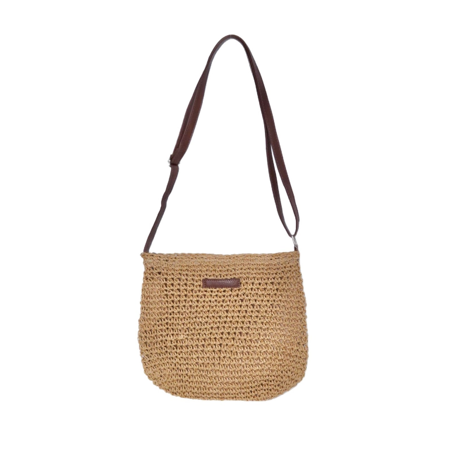 Handtasche Aus Handgefertigtem Naturmaterial mit Verstellbarem Schulterriemen Brehn