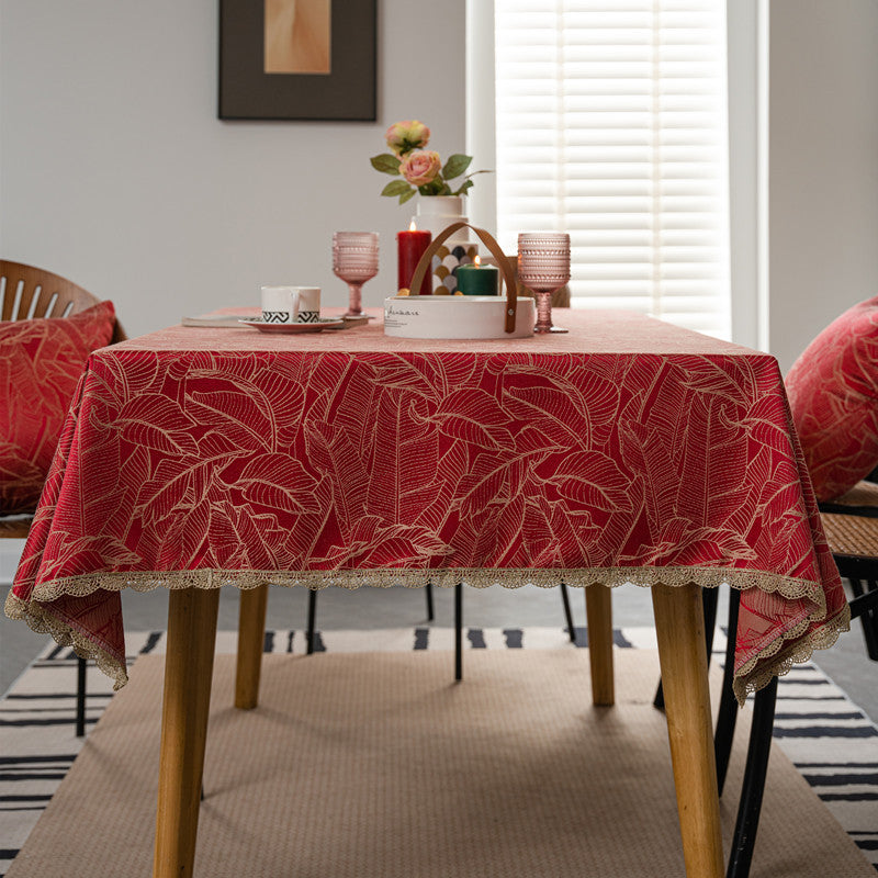Elegante kariert Tischdecke