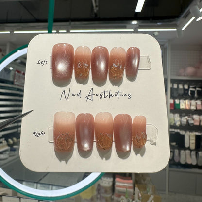 Ästhetisches Press-On Nagelset Brehn