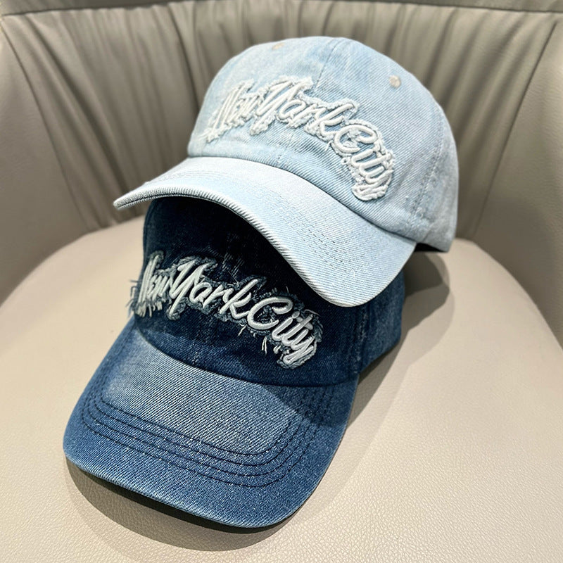 Damen Zerrissene Denim Kappe Brehn