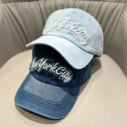 Damen Zerrissene Denim Kappe Brehn