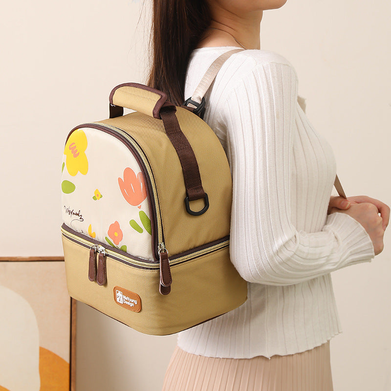 Damen Isolierte Lunch-Tasche mit praktischem Trennfach Brehn