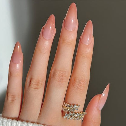 Natürliche Glossy Press-On Nail Tips Brehn