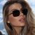Damen modische Sonnenbrille mit einzigartigem und verzierendem Rahmen Brehn