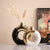 Goldene Keramische Blumenvase