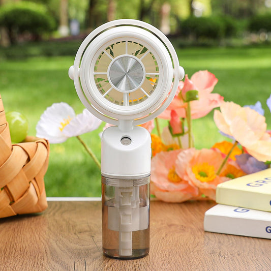 Damen tragbarer Mini-Ventilator mit integrierter Nebelfunktion Brehn