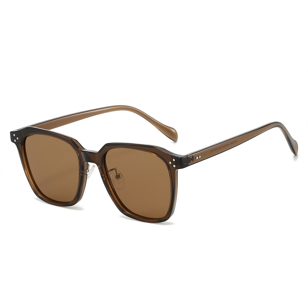 Damen quadratische Sonnenbrille mit modernem Materialmix Brehn