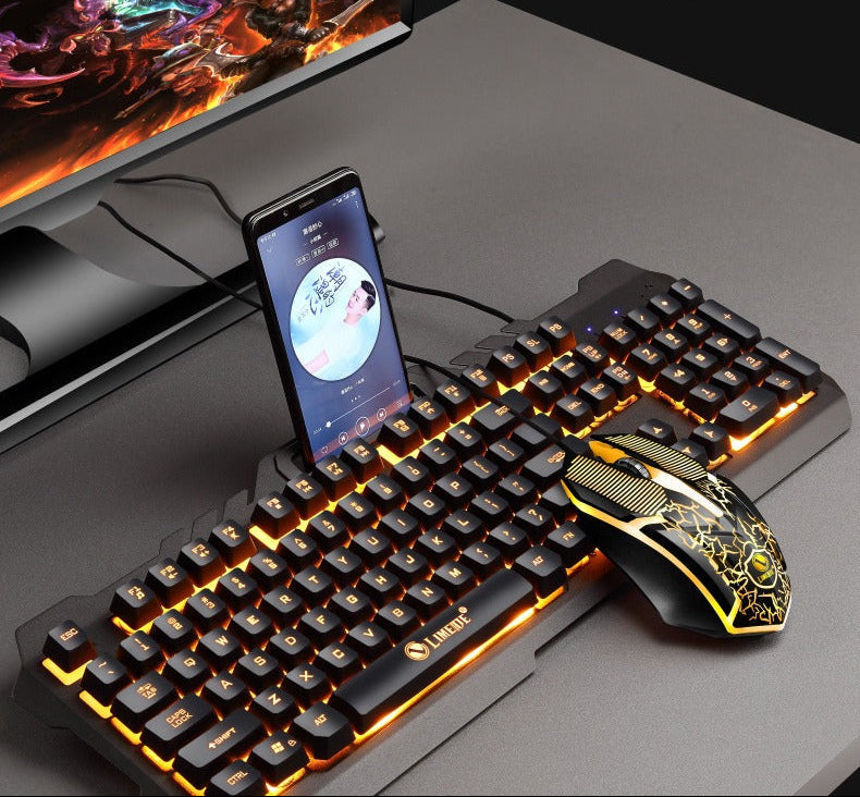 Mechanische Gaming-Tastatur und Hochleistungs-RGB-Maus-Kombo Brehn