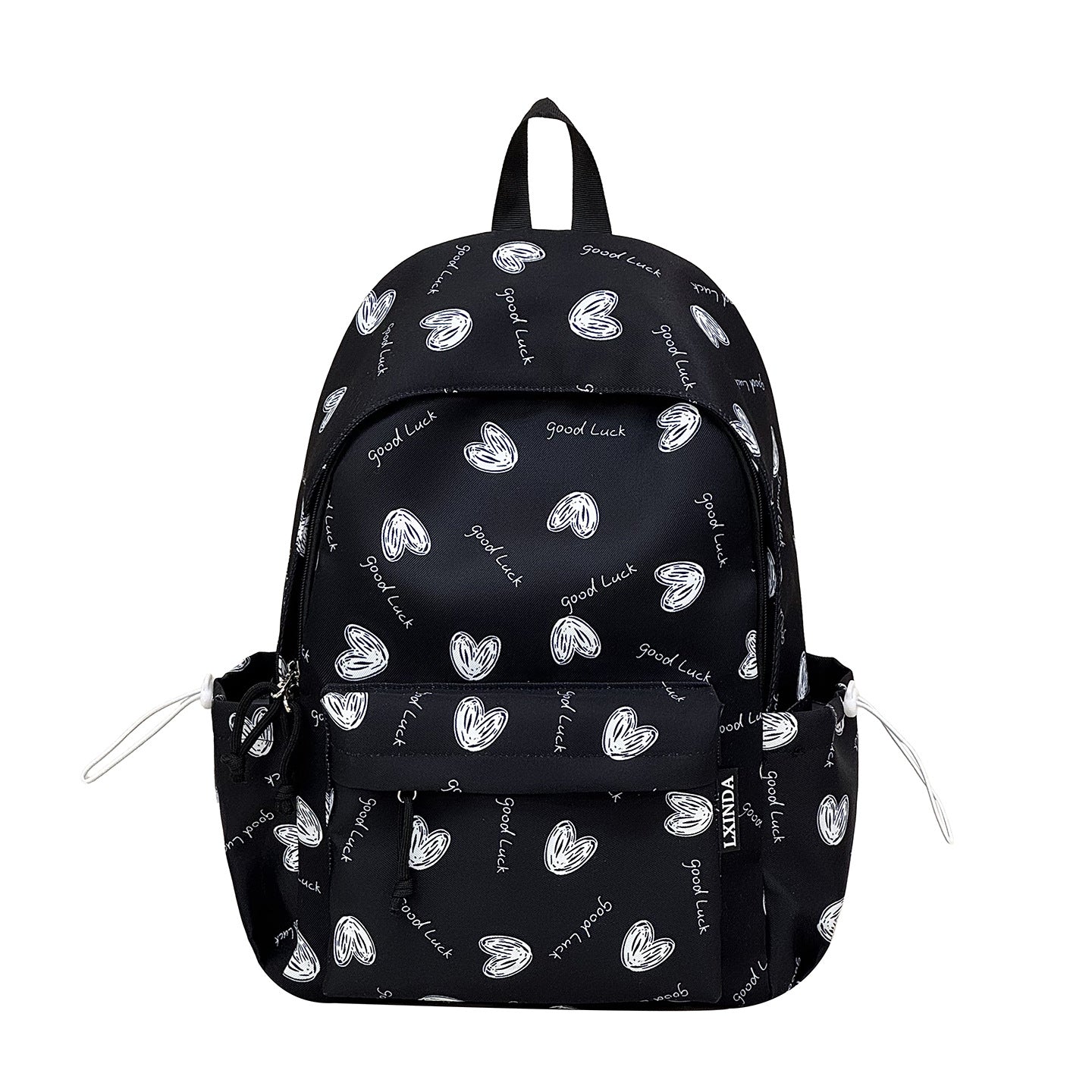 Herz Muster Casual Rucksack Brehn