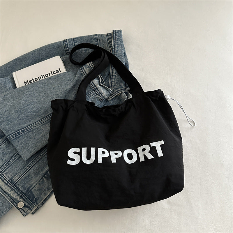 Lässige Baumwoll-Tote-Bag Brehn
