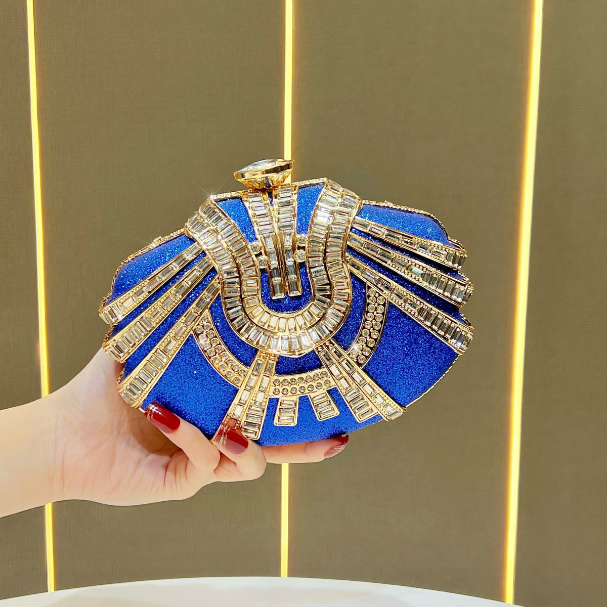 Glamouröse dekorative Clutch Tasche