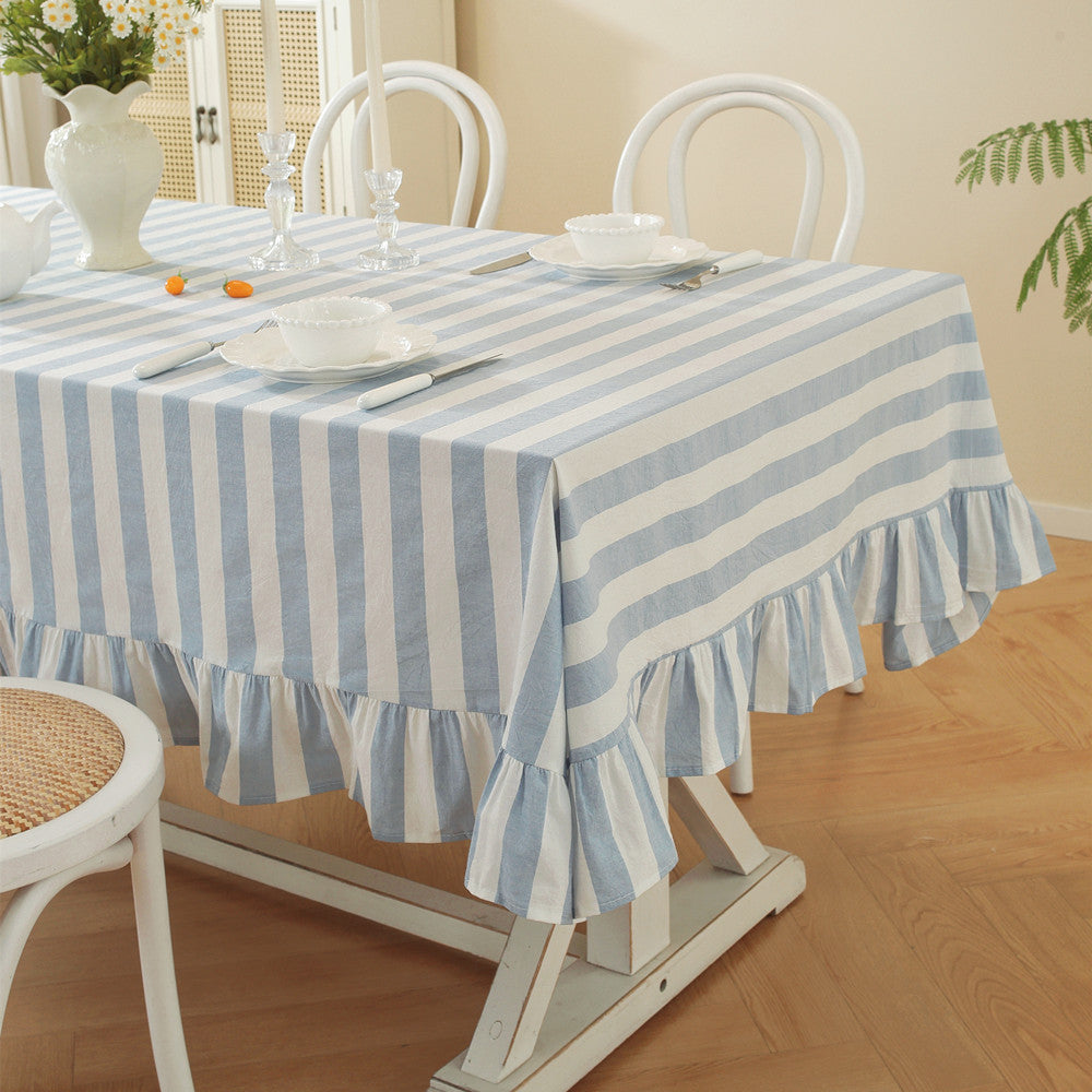 Ruffled Gestreifte Tischdecke