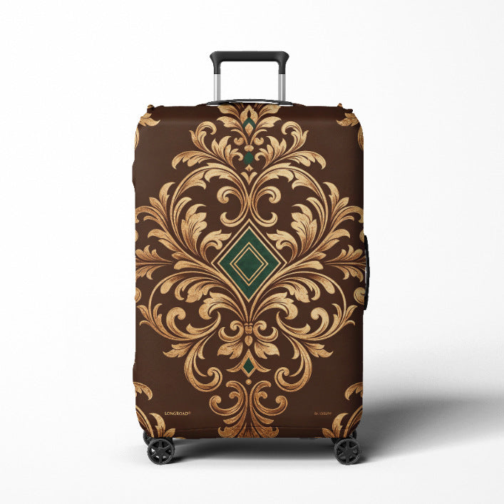 Damen Reise-Trolley Brehn mit elegantem barockem Muster