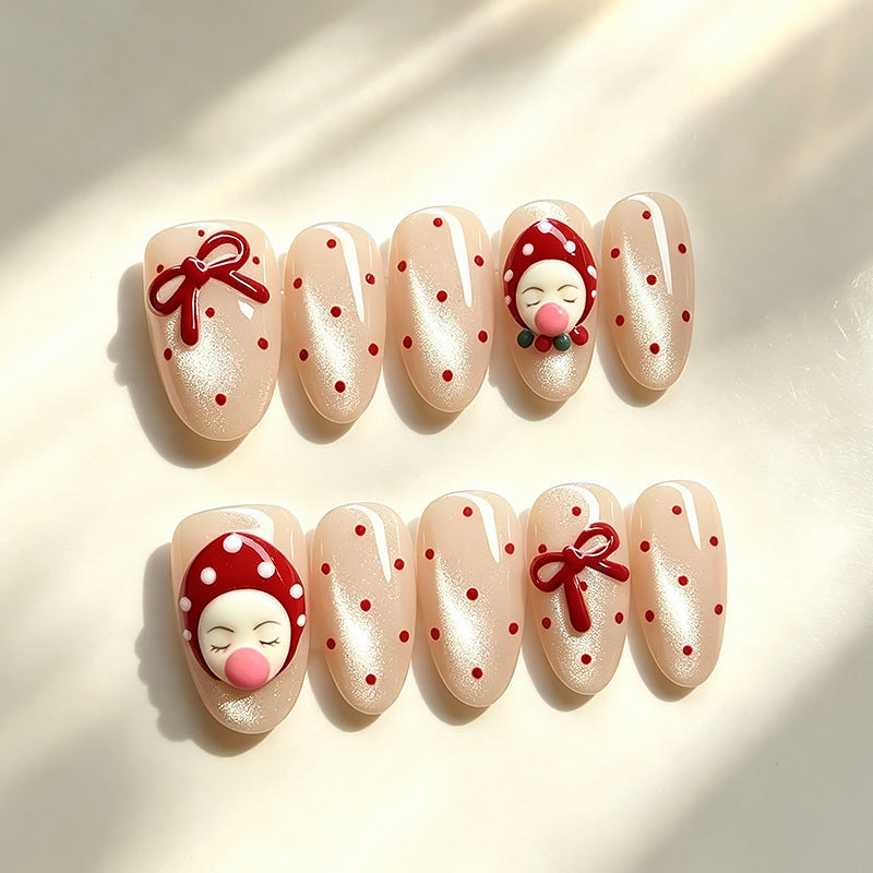 Festliches Thema Press-On Nagelschmuck Brehn