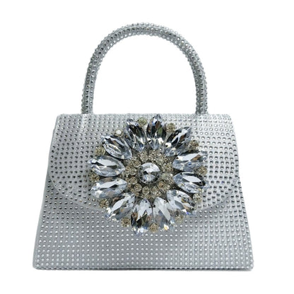 Glamouröse mit Strass besetzte Abend-Handtasche