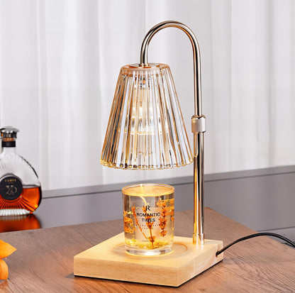 Vintage-inspirierte Glas-Tischlampe
