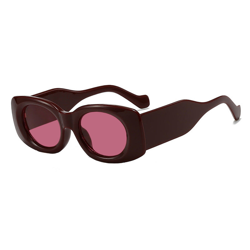 Damen futuristische Sonnenbrille im eleganten Quadratdesign Brehn