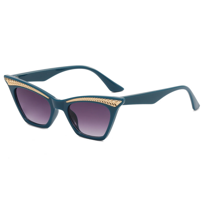 Damen Cat-Eye Sonnenbrille mit luxuriösem Detail Brehn