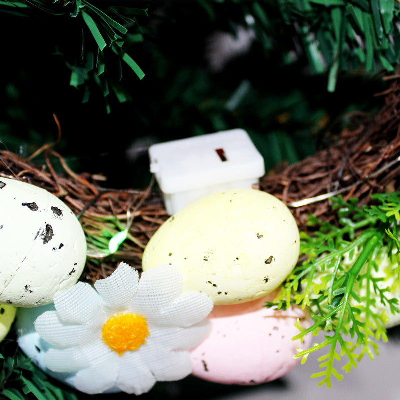 Dekorativer floraler Osterkranz Brehn