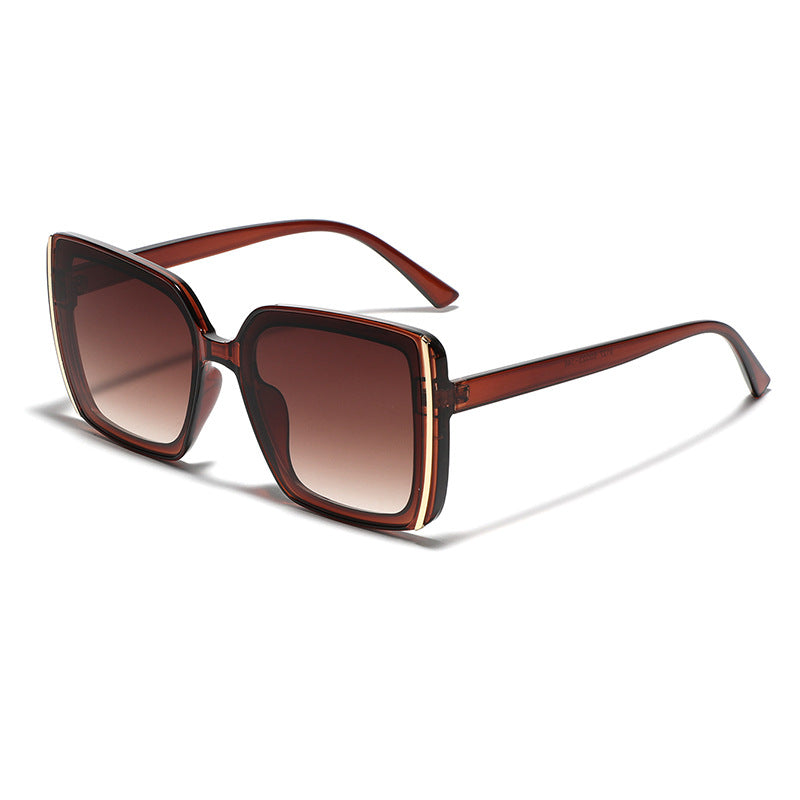 Damen oversized Designer-Sonnenbrille mit einzigartigem Rahmen Brehn