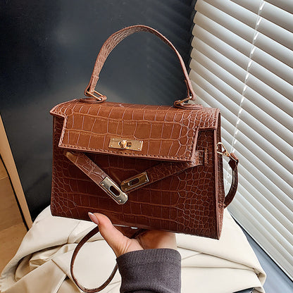 Luxuriöse Krokodil Prägung Handtasche