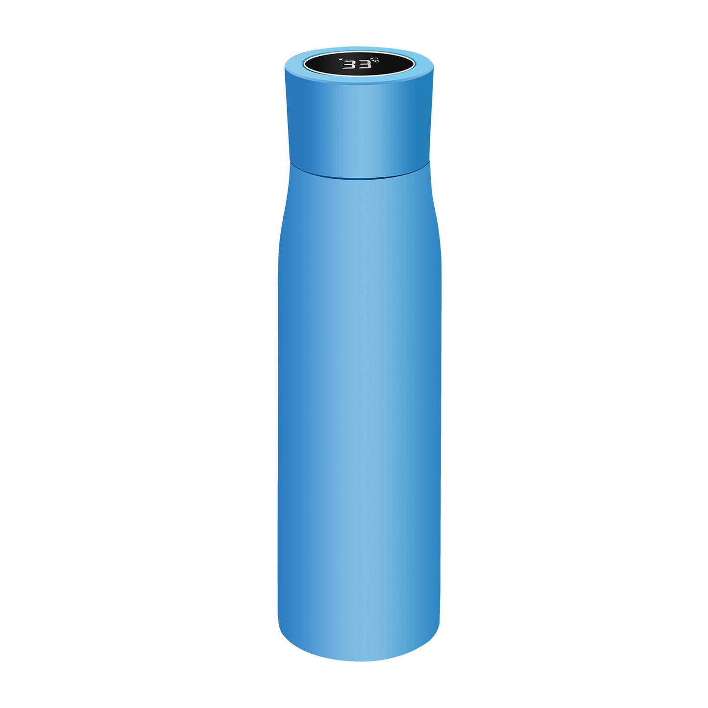 Unisex nan vakuumisolierte Edelstahl-Trinkflasche mit schlankem ergonomischem Design und auslaufsicherem Schraubverschluss Brehn