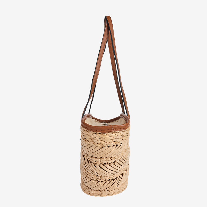 Damen Elegante geflochtene Sommertasche Brehn