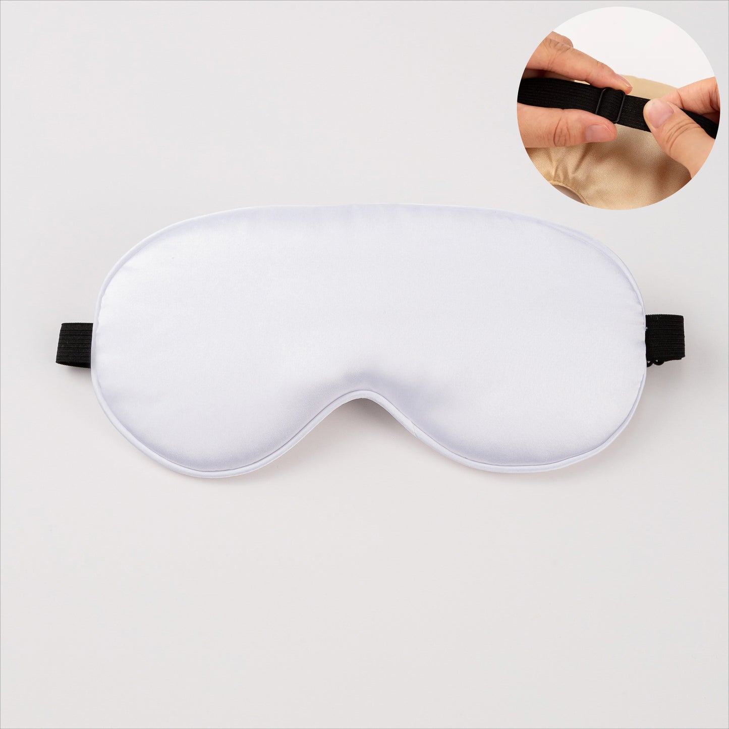 Unisex nan ergonomische Schlafmaske mit verstellbarem Elastikband und weicher Satinoberfläche Brehn
