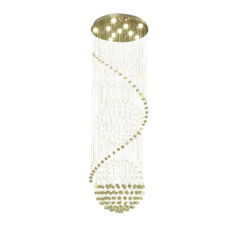 Spiral Kristall Pendelleuchte