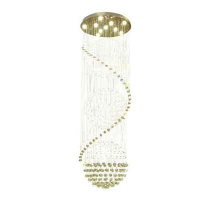 Spiral Kristall Pendelleuchte
