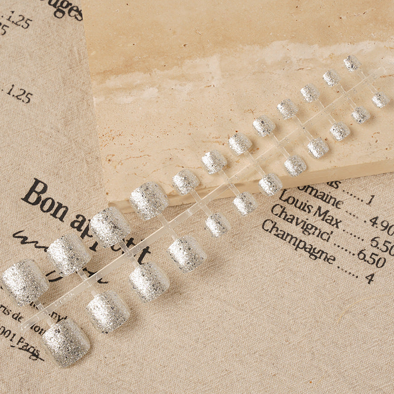 Premium Glitzer Presse-on Nagel Set Brehn