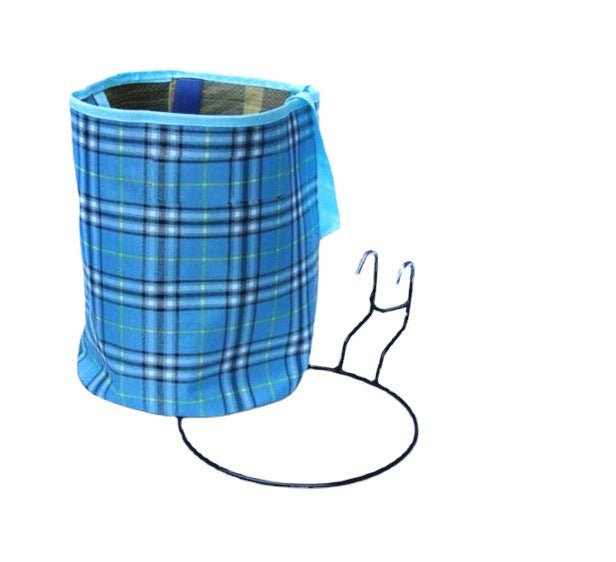 Karierte Kletterschraube mit Fleece-Futter, Bürstenhalter und Gurtband Brehn